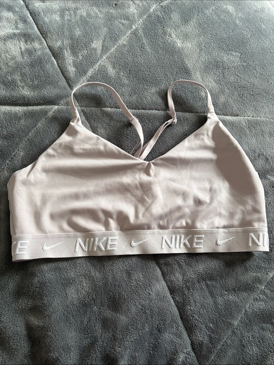 Nike Other - Nike Light Pink Logo Crop Sports Bralette